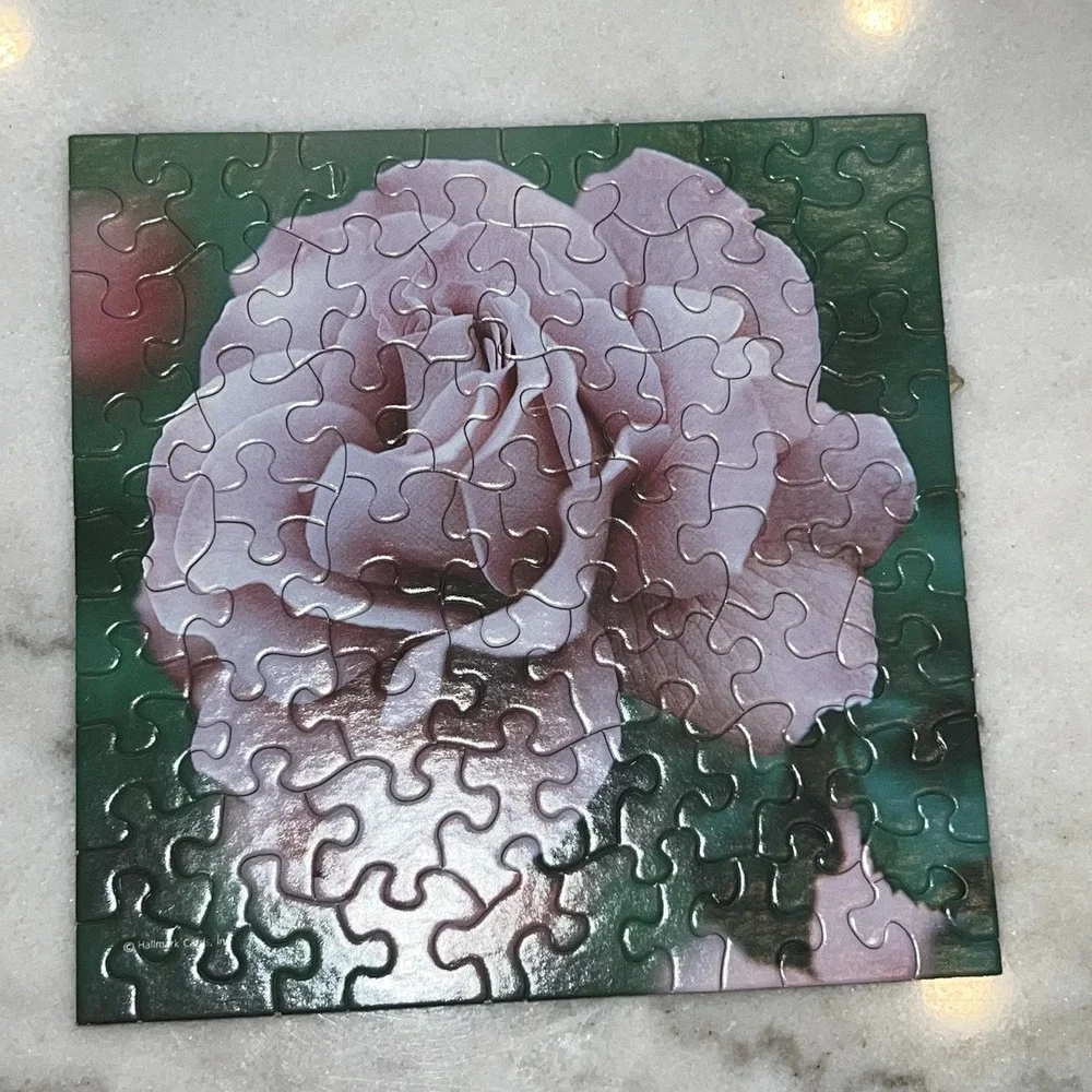 Vintage Springbok Multi Puzzle A Quarter of Roses Complete Hallmark Mini 4 in 1
